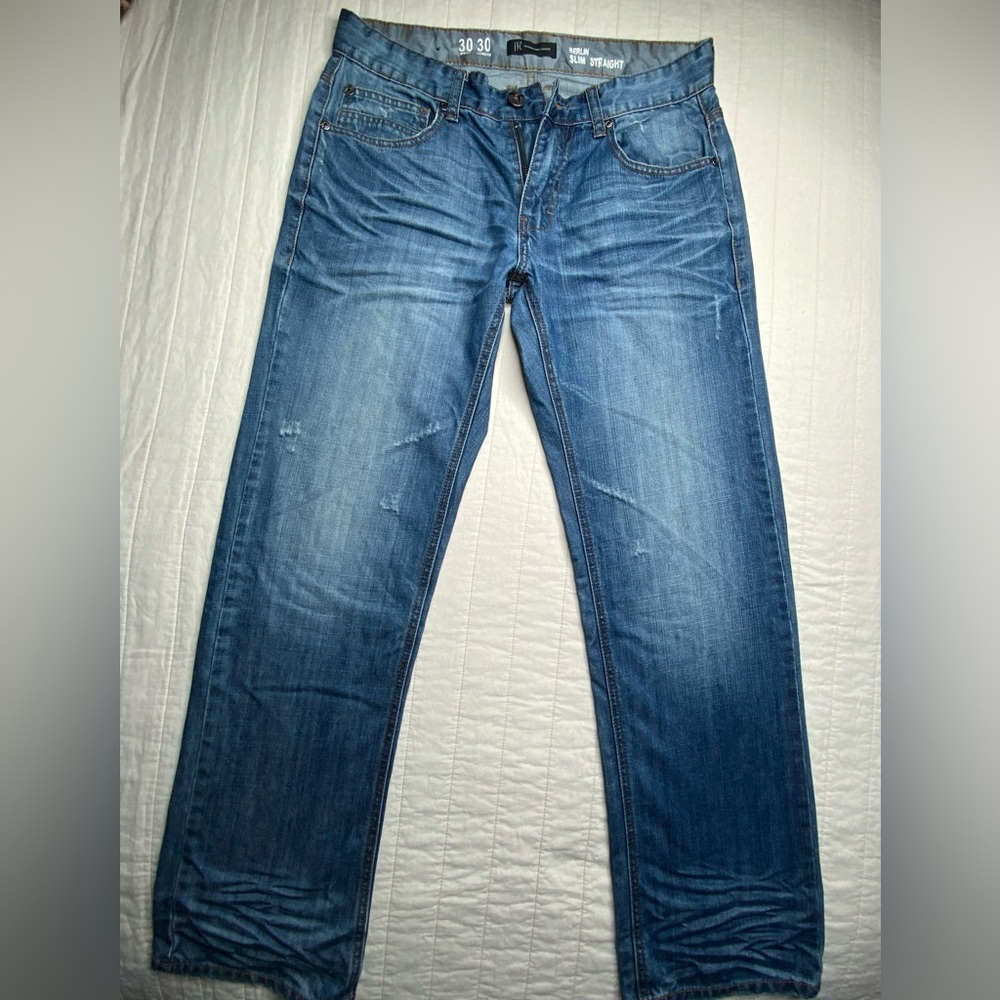 INC International Concepts 30x30 Berlin Slim Straight Men’s Jeans